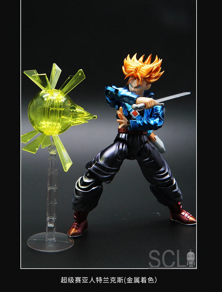 Японское аниме Bandai 1/100 Dragon Ball trunks 18,5 см ПВХ металлическая раскраска Сборная модель Рождественский подарок экшн игрушка фигурки