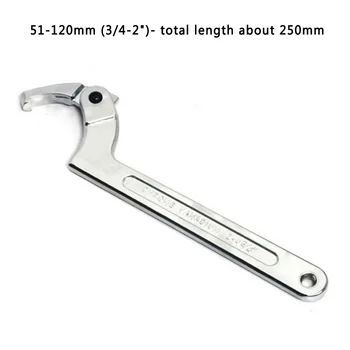 

C shape Wrench Suspension Chrome vanadium steel Tool For rotary nuts/bolts Adjustable Hook