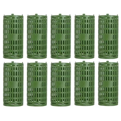 Lot de 10 protections en plastique pour troncs d'arbre, facile et Flexible, protection extensible pour pépinière, maille, écorce d'arbre 