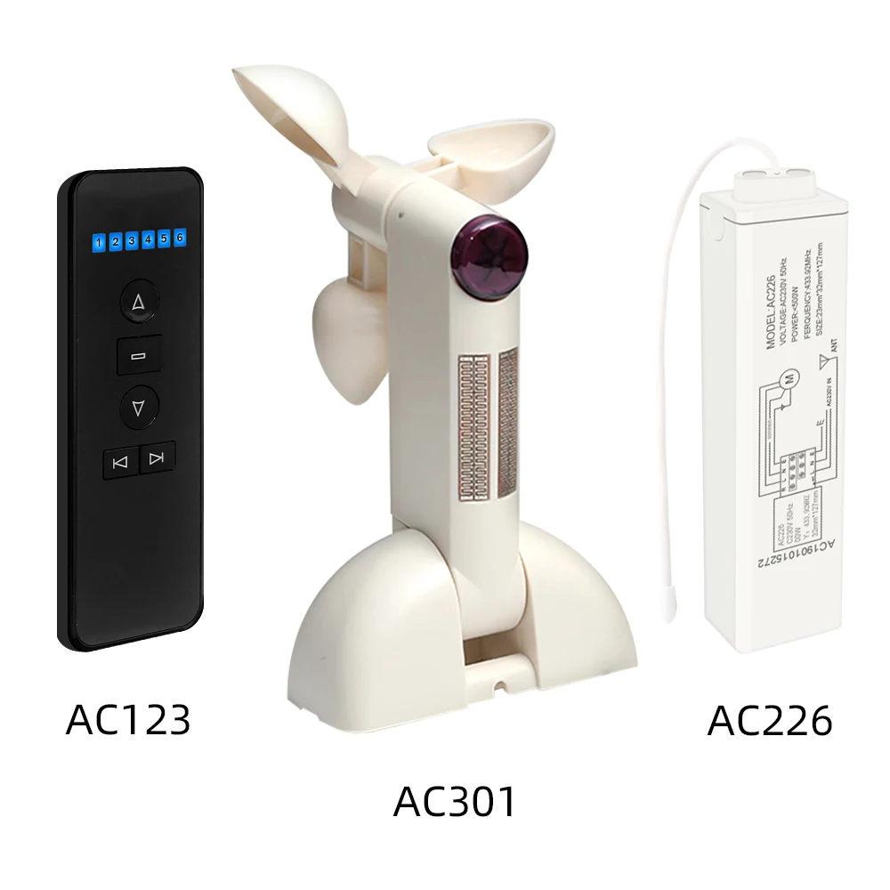 Wireless Reomte Control Weather Sensor Wind Rain Light Sensor Automatic