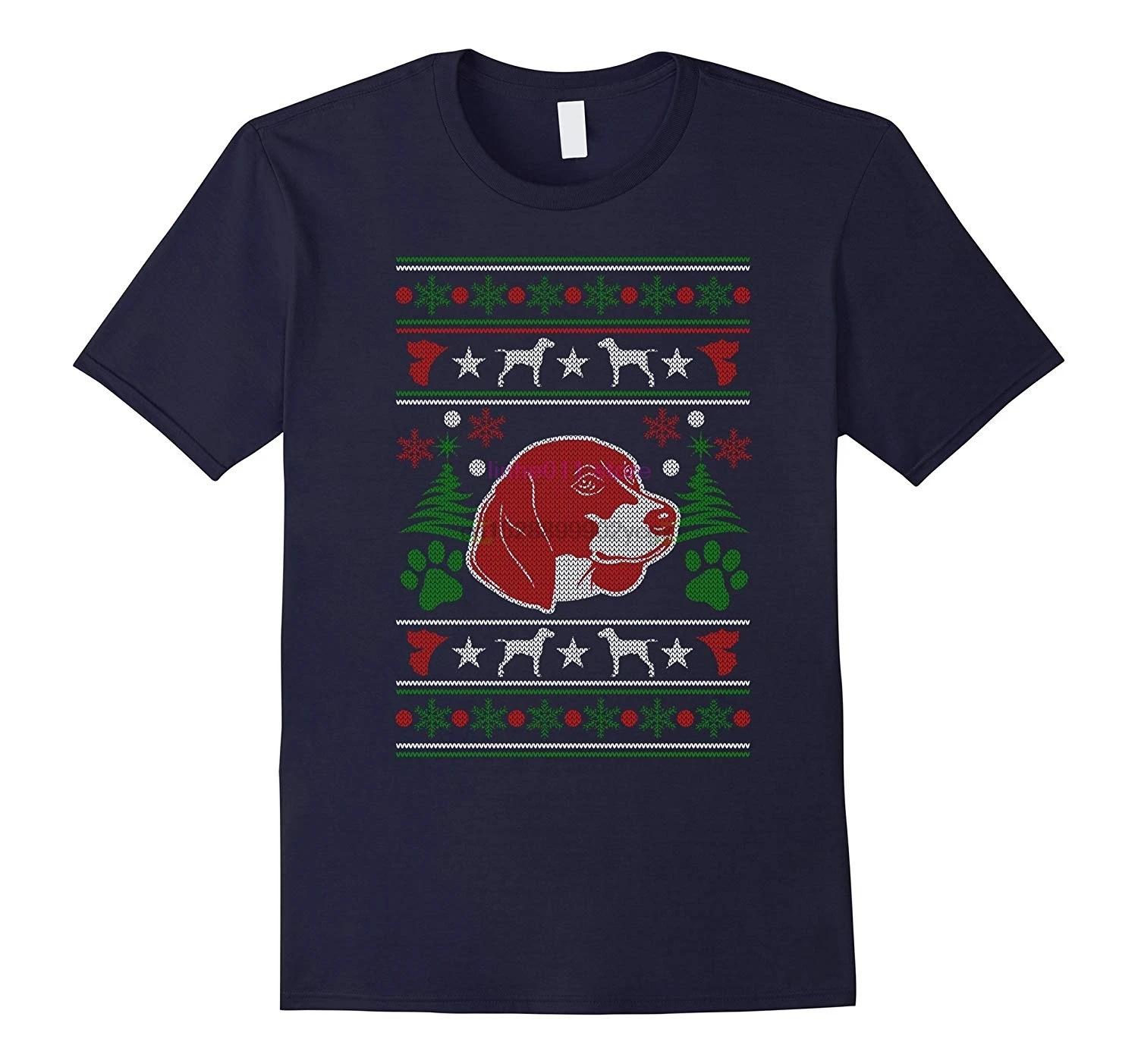 new men shirt American Foxhound Ugly Christmas T shirts |