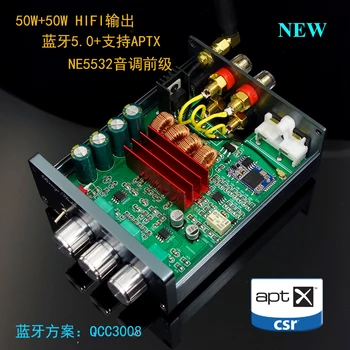 

HIFI class 2.0 stereo digital amplifier TPA3116 50WX2 bluetooth 5.0