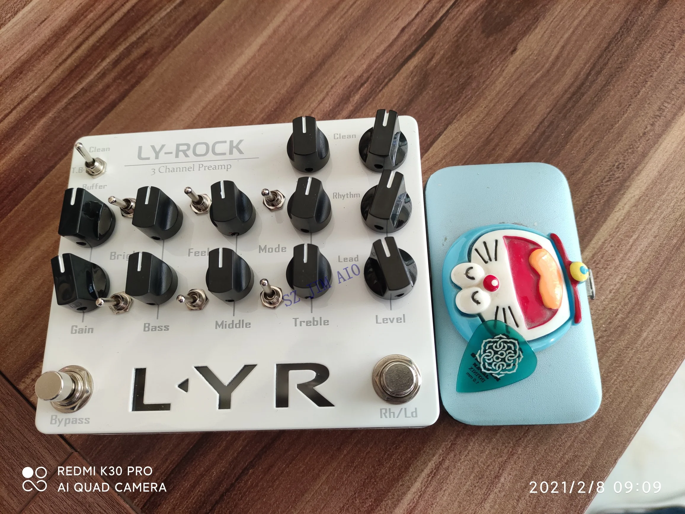 LY-ROCK LYR 3 Channel Guitar Preamp Pedal Effect Pedal for