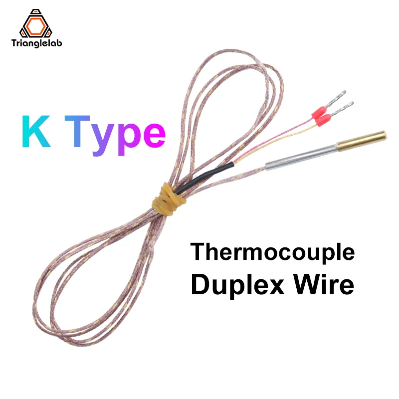 Trianglelab High Temperature T-K500 Thermocouple sensor 500℃ 3D printing for V6 volcano HOTEND carbon fiber dragonfly | Компьютеры и