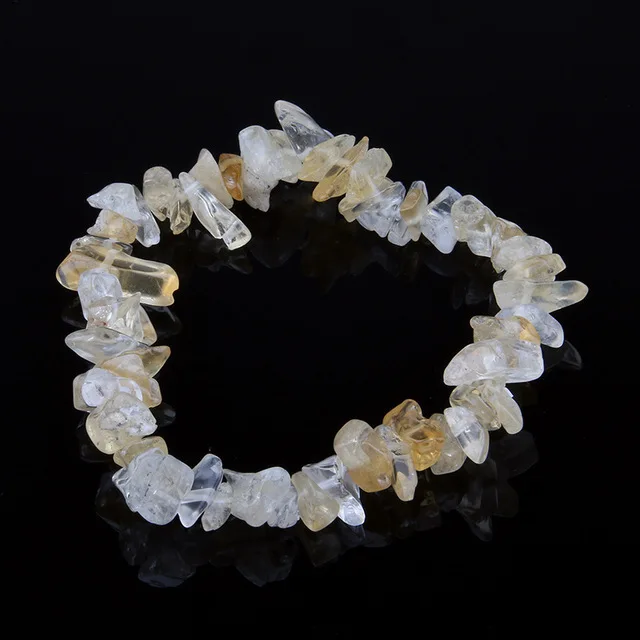 Yellow quartz Натуральный камень,,, натуральный аметист, браслет, амулеты, эластичная веревка, браслеты, подарок для подруги - Окраска металла: Yellow quartz
