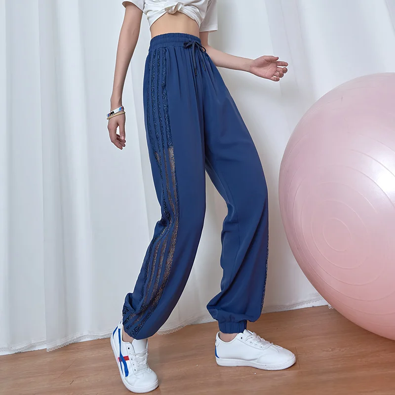Действительно странные спортивные брюки женские летние тонкие свободные