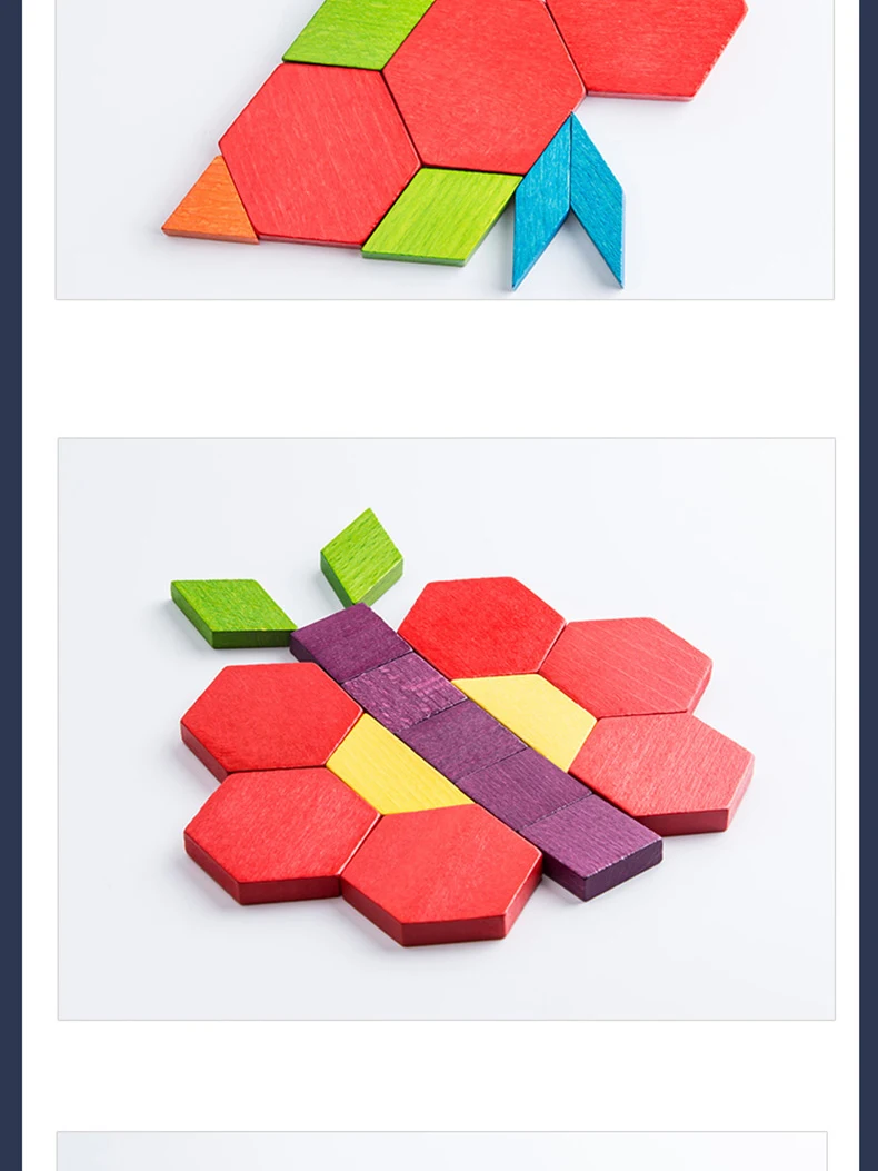 MiDeer Color Building Blocks Geometric Shape Color Cognition Building Wooden Blocks Children Building Blocks Toy Christmas Gift