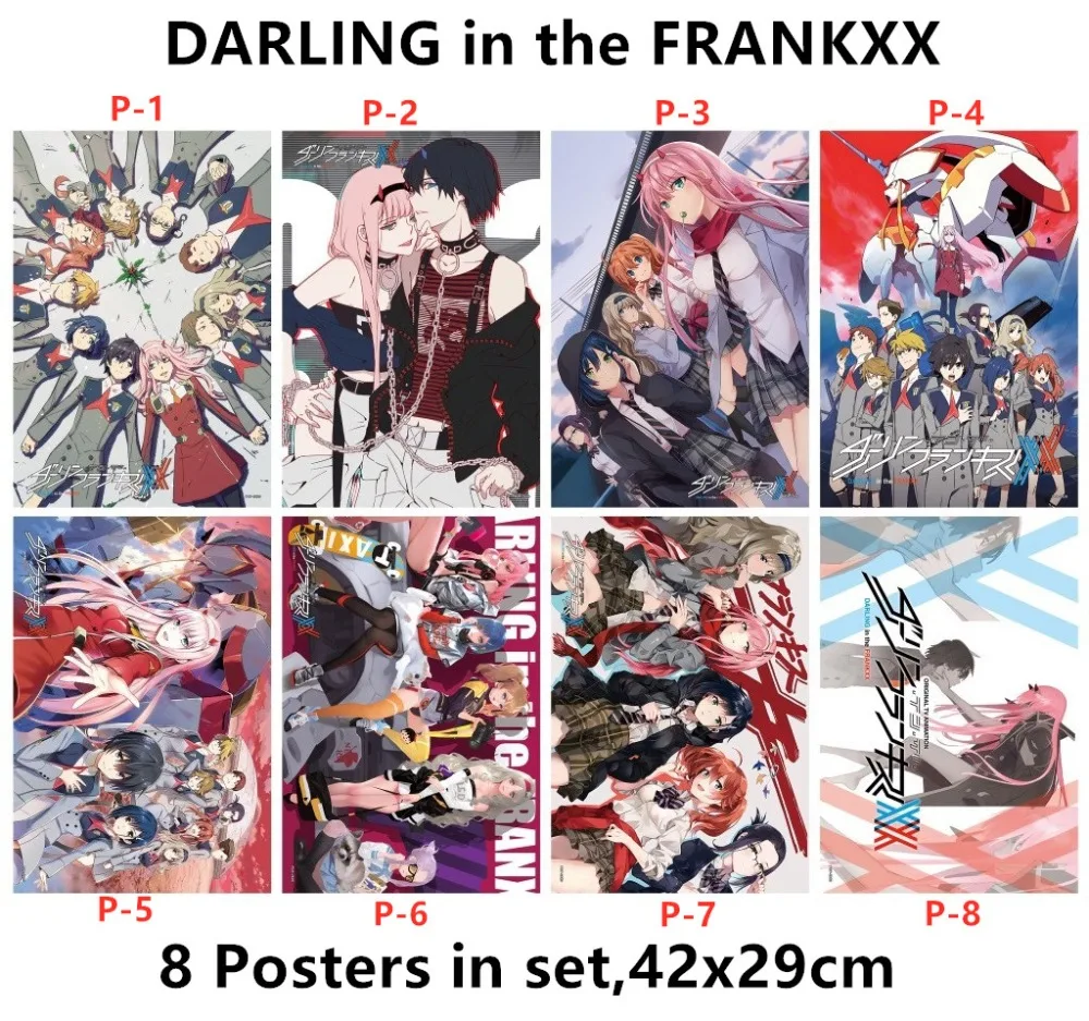 Big Poster Anime Darling in the Franxx LO04 Tamanho 90x60 cm