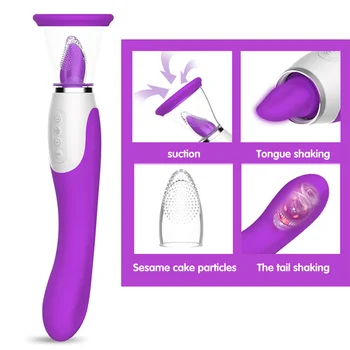 Sucking Vibrator Lick For Adult Oral Sex Suction Clitoris Vagina Nipple Stimulation Massagers Female Masturbation Erotic Sex Toy 3