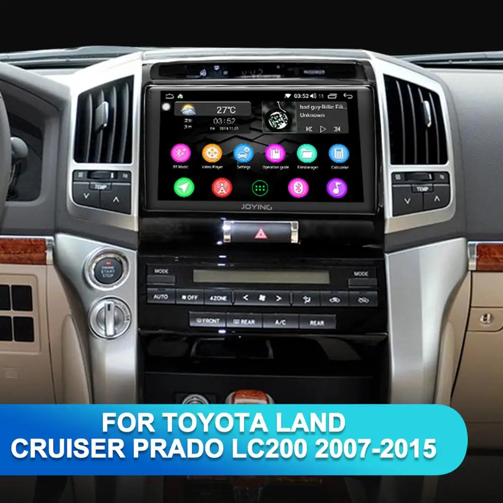 1" Android автомобильный gps мультимедийный плеер авторадио для Toyota Land Cruiser LC200 2007 2008 2009 2010- стерео wifi 4G Bluetooth