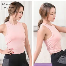 Женские сексуальные рубашки для йоги с открытой спиной, футболки для тренировок, топы для фитнеса, майка без рукавов, спортивный топ для спортзала, быстросохнущая дышащая футболка, одежда