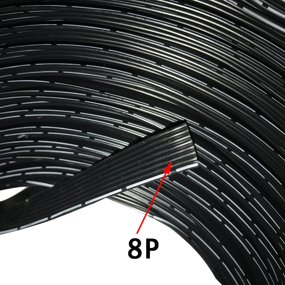 26AWG 3P 4P 8P специальный мягкий высокотемпературный силиконовый кабель Мягкий параллельный провод черный белый луженый медный провод Гибкая линия 10 м