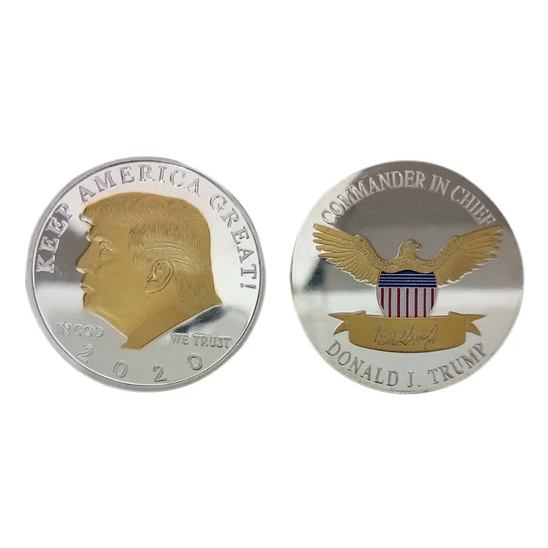 Us Donald Trump Gold Commemorative Coin 'second Presidential Term 2021