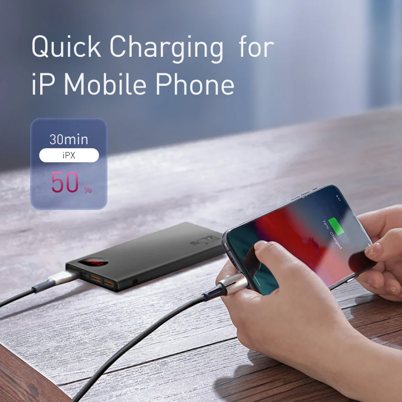Baseus 20000mAh Power Bank Portable External Battery Charger PD 22.5W Fast Charge For iPhone 14 13 12 Xiaomi for power bank