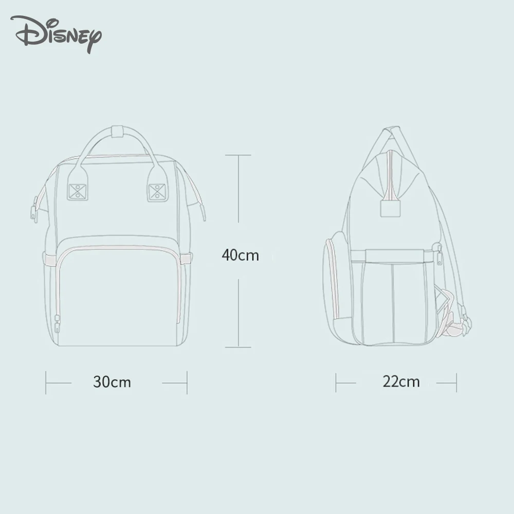 Disney рюкзак для мам, подгузник для мам, большая вместительность, сумка для детских подгузников, дорожная сумка для коляски, рюкзак для кормления, сумки для ухода за ребенком