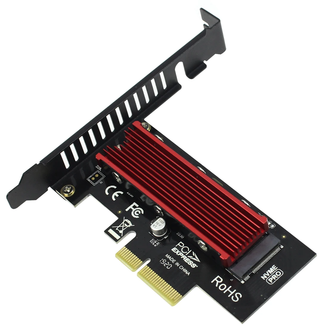 Koop JEYI Combo Cooling Oorlogsschip Nvme Heatsink + SK4 m.2 NVMe SSD PCIE 3.0X4 Adapter Card M Sleutel ondersteuning PCI Express PCI e X8 X16