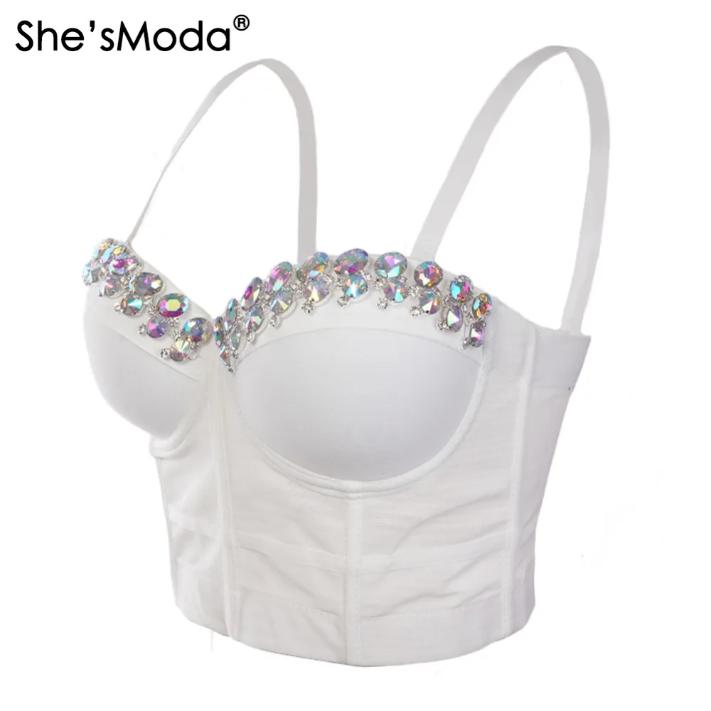 china wholesale hand-made diamonds rhinestones bustier corset top vest (2)