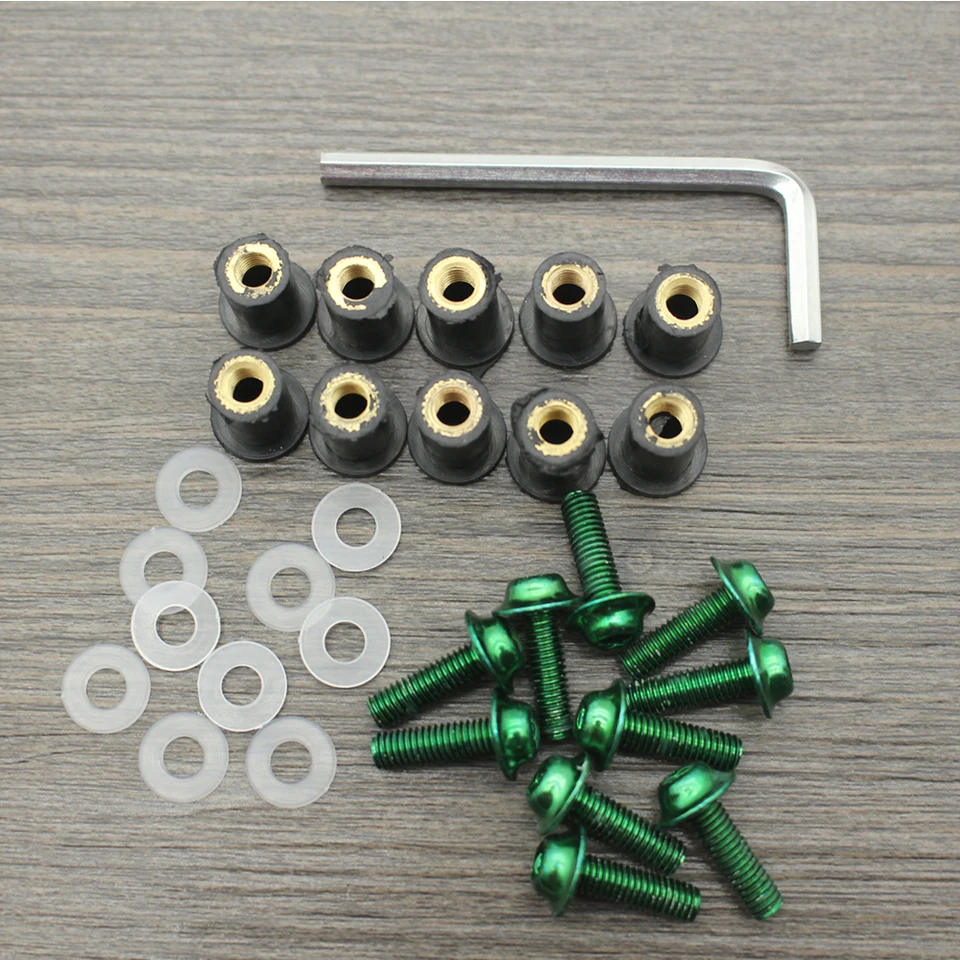 Kit De Tornillos De 10 Tornillos Para Parabrisas De Motocicleta, Tornillos Universales CNC Para Parabrisas De Motocicleta Funciona En Parabrisas