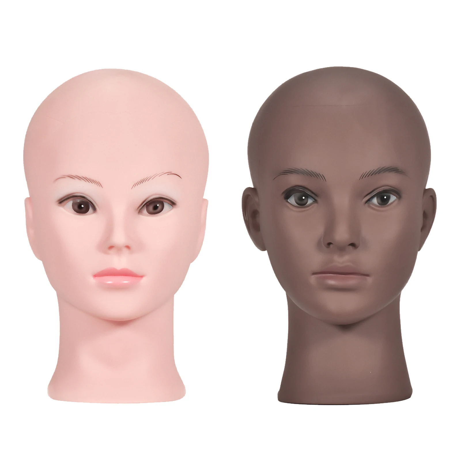 

New Female Bald Mannequin Head Manikin Wig Stand Cosmetology Practice Training Manikin Head for Hair Styling Wigs Making