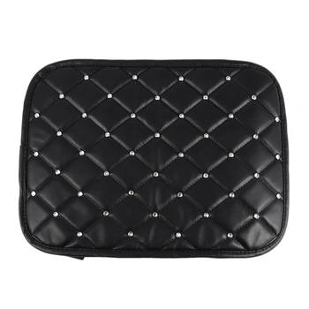 

Car Armrest Pad Black Crystal d Diamond Cover Interior Accessories Universal Car SUV Truck Car Styling