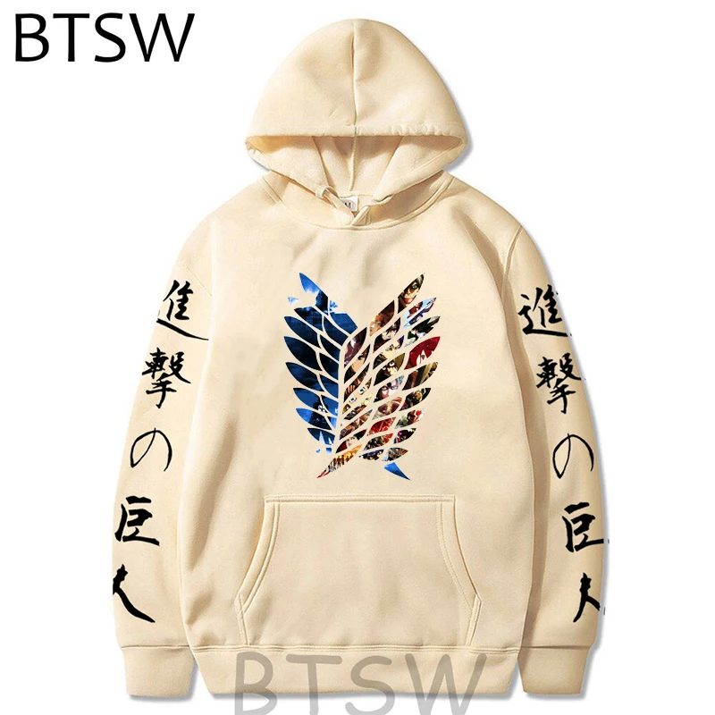 Japanese Anime Hoodie Attack on Titan Shingeki No Kyojin Survey Corps Cosplay Costume High Quality Graphic Print Jacket Coat | Мужская