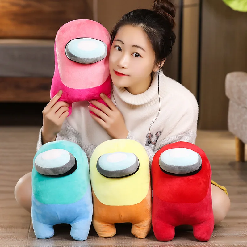 

New pattern Hot Anime 30CM Game Among Us Trust No One PP cotton plush toys Wool knitting Cartoon mascot children Christmas gifts