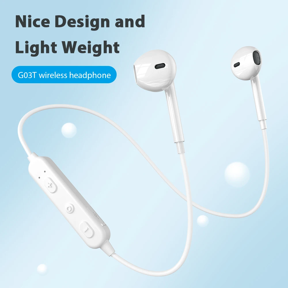 DACOM G03T Bluetooth Earphone Wireless Headphone Built in Microphone Sports Bluetooth Running Headset for iPhone Samsung Xiaomi