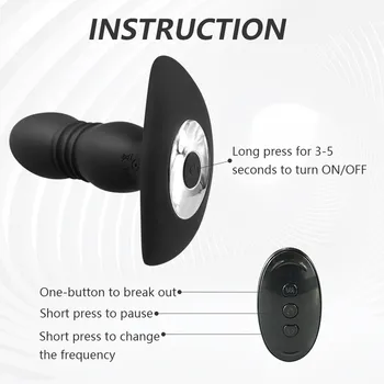 Wireless Anal Plug Male Masturbator Anal Vibrator Dildo For Men Prostate Massager G-spot Stimulation Adult Sex Toys for Men Shop 5