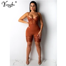 Summer Sexy Lace Deep V Neck tight Jumpsuits Rompers Women bodycon Jumpsuit Short Club Party Bodycon Playsuit 2020 autumn New Summer Sexy Lace Deep V Neck tight Jumpsuits Rompers Women bodycon Jumpsuit Short Club Party Bodycon Playsuit 2020 autumn New