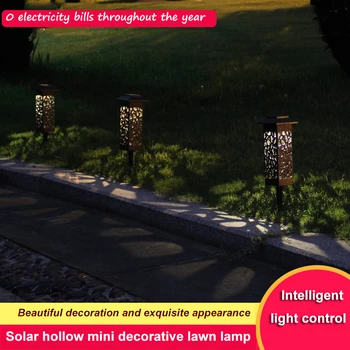 

4pcs Solar Lawn Light Outdoor Night Light Plug-in Light Small Yard Waterproof Decoration Garden Villa Garden Light Street Light