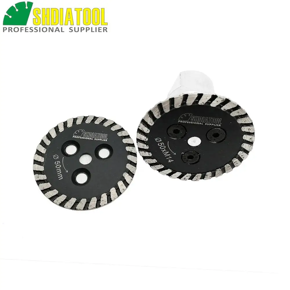 DIATOOL 1pc Hot pressed mini diamond engraving saw blade with removable M14 long flange and 1pc blade