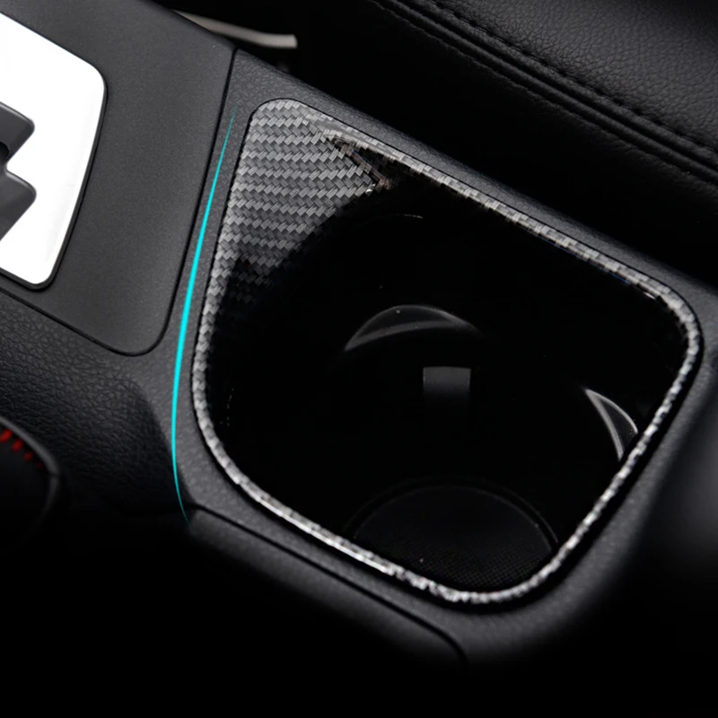 

Carbon Fiber Water Cup Frame Cover Sticker For Toyota RAV4 2016 Interior Water Cup Holder Frame Trim For Toyota RAV4 2017 2018