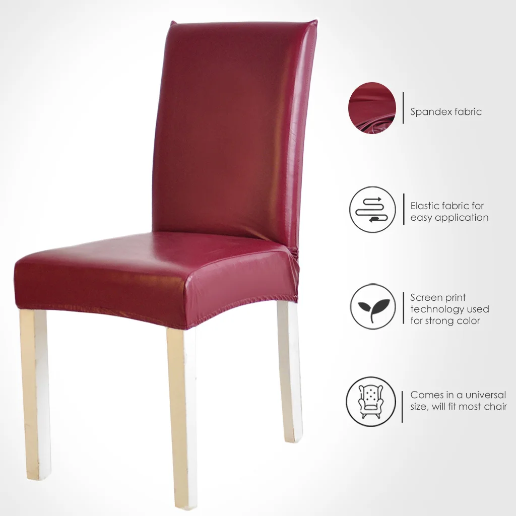 Chair-Cover Kitchen-Seat-Case Stretch Waterproof Housse-De-Chaise Spandex Banquet