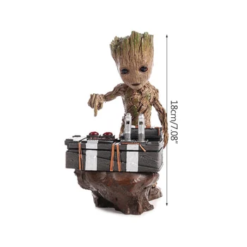 

Press Bomb Baby Groot Doll Figurine Baby Tree Man Model Marvel Guardians Groot The Galaxy Avengers Kids CuteToy decorate
