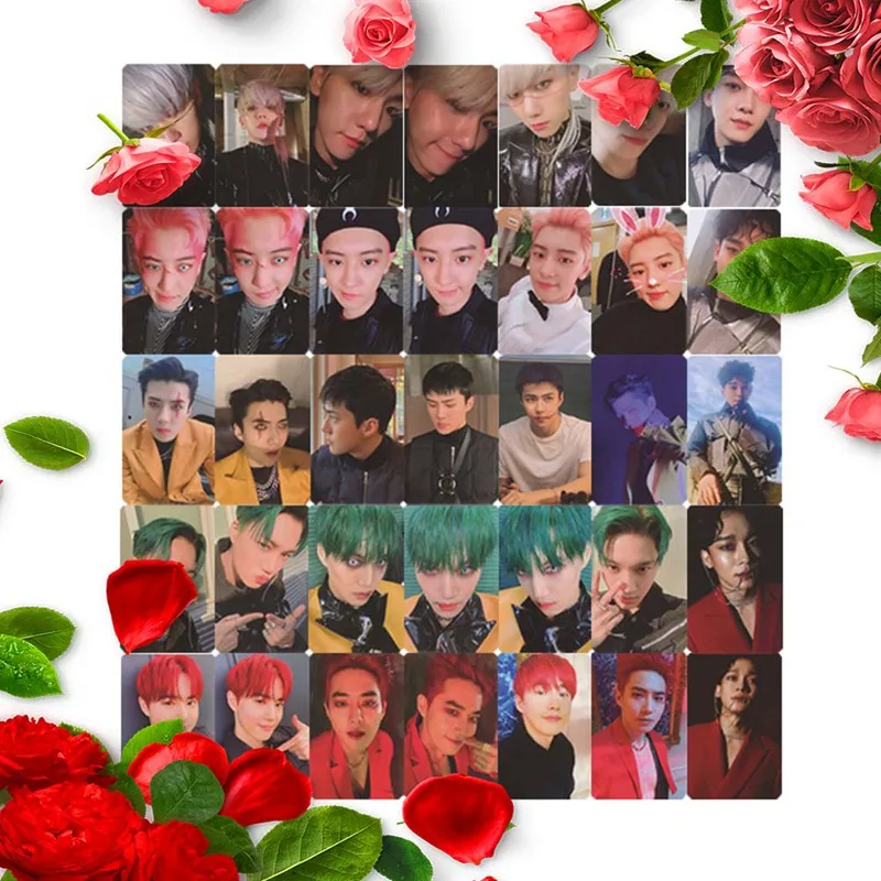 

6Pcs/set KPOP EXO Album Universe The War LOMO Card Photocard HD Photo Collection Card Self Made PVC Cards For Fans Collection