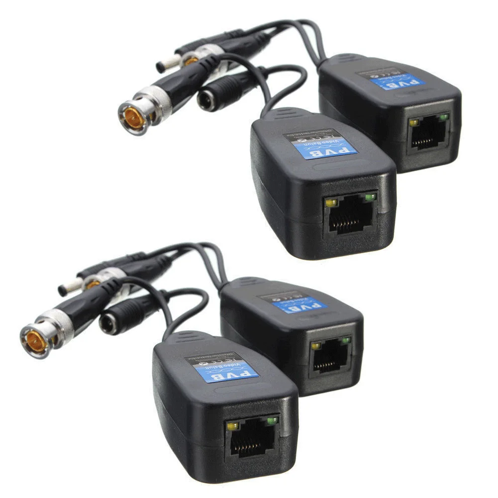 5 пар CCTV коаксиальный BNC видео Мощность Балун Приемопередатчик к CAT5e 6 RJ45 разъем