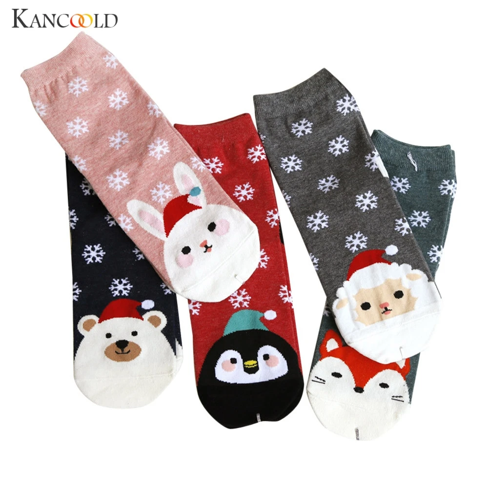 

Christmas Women's Socks Cotton Colorful Cartoon Cute Funny Happy kawaii Skull Alien Avocado Socks for Girl Christmas Gift 09