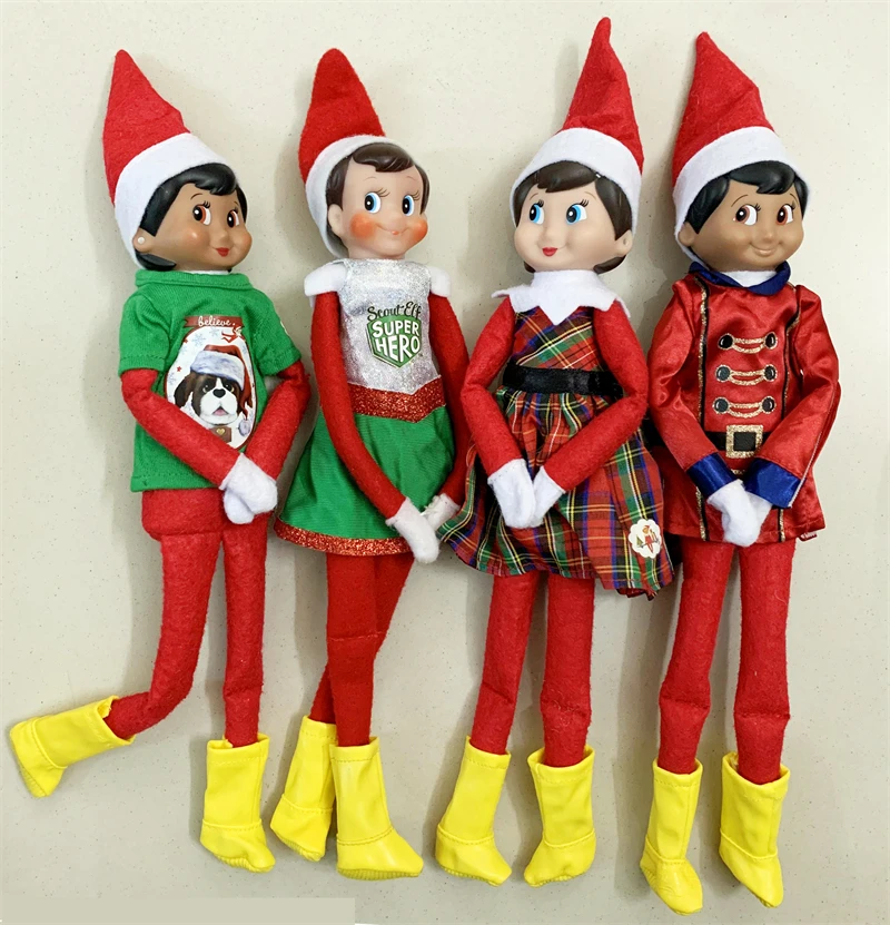Foreign trade Christmas Elf Doll Plush Claus assistant retro rubber pendant ornament weilan | Игрушки и хобби