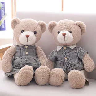 Hai xiu медведь пасторальный стиль пары плюшевый медведь игрушки прессы Свадьба mao wanwan для подруги подарок на день рождения