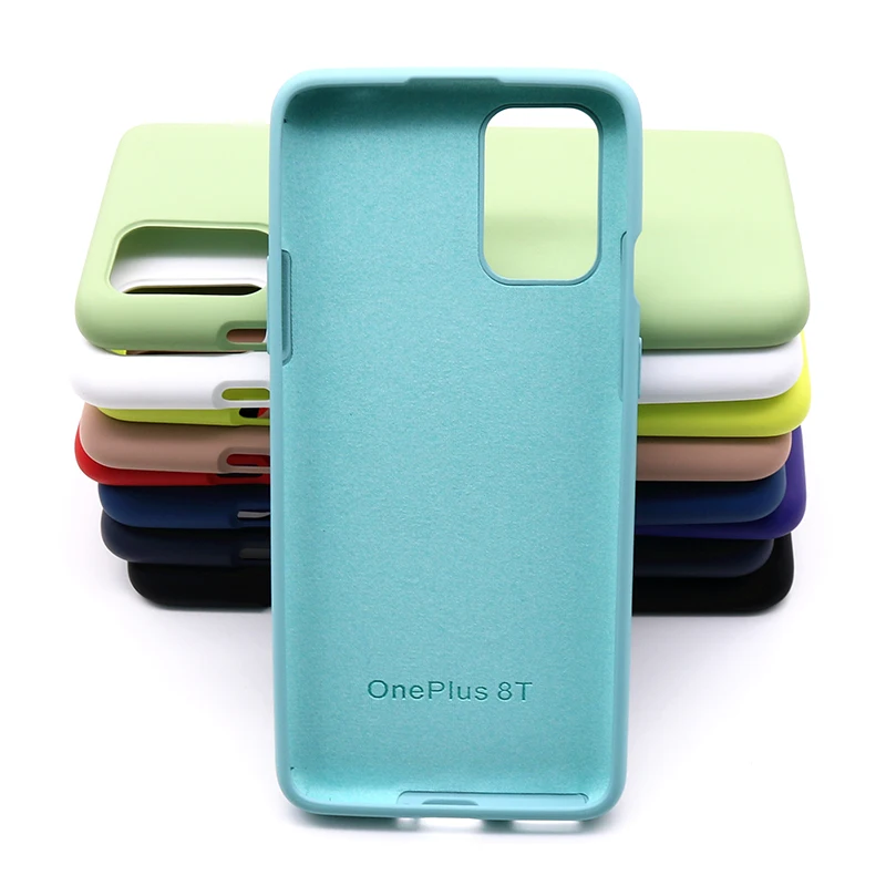 pouch mobile Original Oneplus 6 6T 7 7T 8 8T 8 Pro Soft liquid silicone case For One plus 7 Pro 7T Pro Nord slim soft back cover 10 colour samsung flip cover