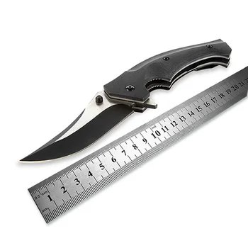 

C196 Pocket Folding Knife High Hardness 58HRC D2 Blade G10 Handle karambit Tactical Survival Knives For Outdoor Camping Hunting