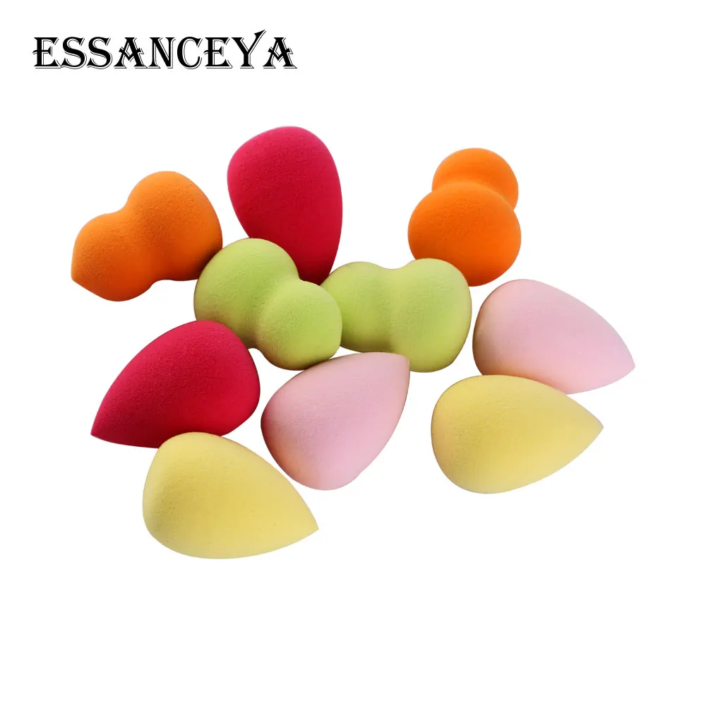 ESSANCEYA 10 шт./кор. мини спонж для нанесения основы под макияж пудра гладкая красота