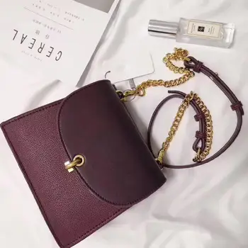 

Summer New Women's Bag Solid Color Small Square Bag Metal Messenger Bag