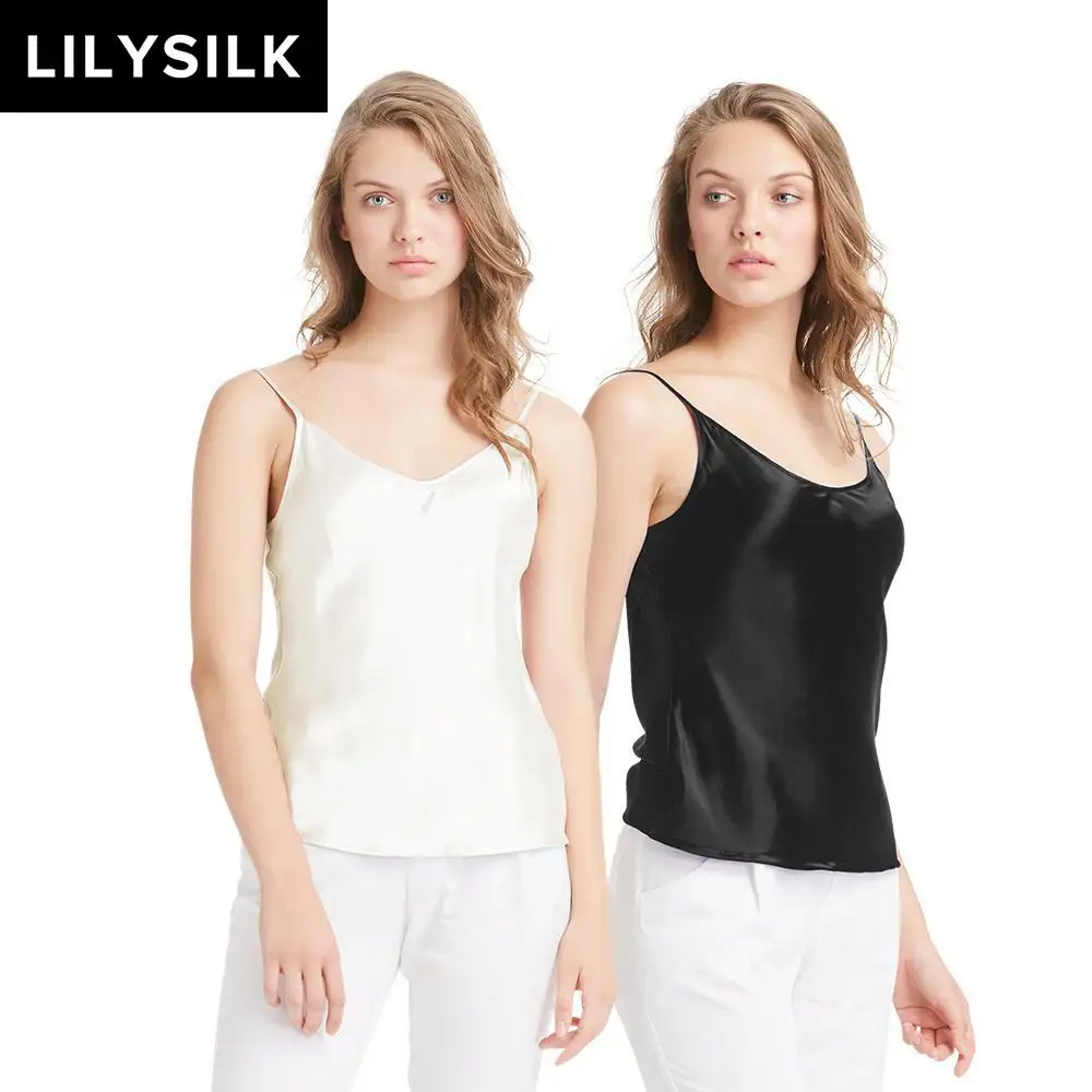Шелковая кофта LilySilk для женщин Базовая рубашка из натурального шелка тутового