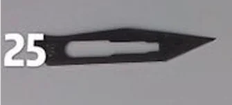 Blades 25-100pcs Углеродистая сталь хирургические скальпель лезвия, коробка из 100 шт, хирургические лезвия номер 10,11, 12,15, 18,20, 21, 22.23.24.25 - Цвет: Blades 25-100pcs