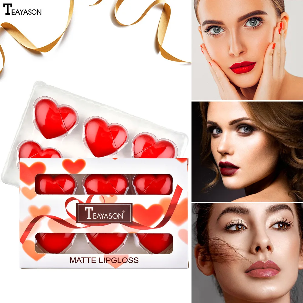Korean Style Heart Shape Liquid Lipstick Moisturizer Lip Tint Waterproof Sexy Matte Lip Paint Beauty Lip Gloss Lips Makeup Kit Korean Style Heart Shape Liquid Lipstick Moisturizer Lip Tint Waterproof Sexy Matte Lip Paint Beauty Lip Gloss Lips Makeup Kit