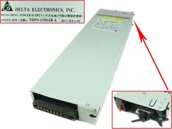 Delta Electronics TDPS 1350AB для сетевого приложения X763 R6 FAS 6210 серверный блок питания 1300