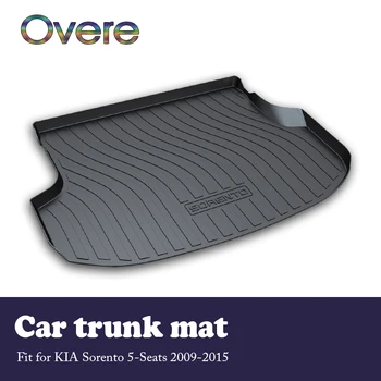 

Overe 1Set Car Cargo rear trunk mat For Kia Sorento 5-Seats 2009 2010 2011 2012 2013 2014 2015 Waterproof mat Anti-slip carpet