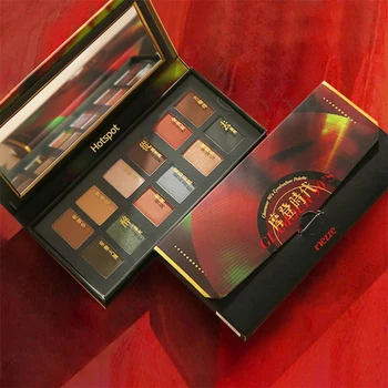 

Retro Modern Age 12 Color Eye Shadow Palette Shimmer Matte Glitter Waterproof Long Lasting Smudge-proof Eye Shadow Powder