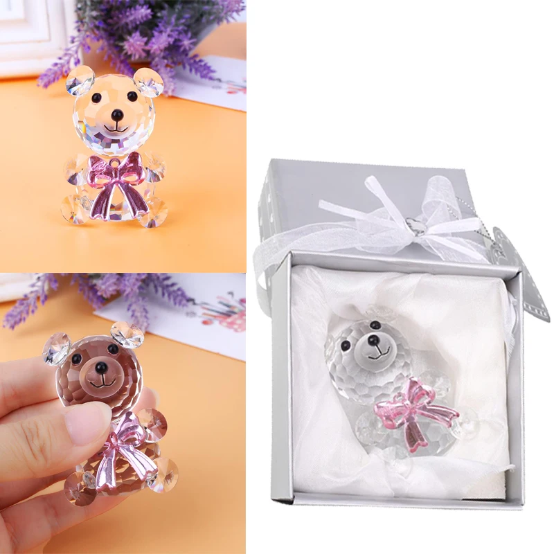 Статуэтки кристалл декор медведь коллекционные вещи дети красивые милые Kawaii